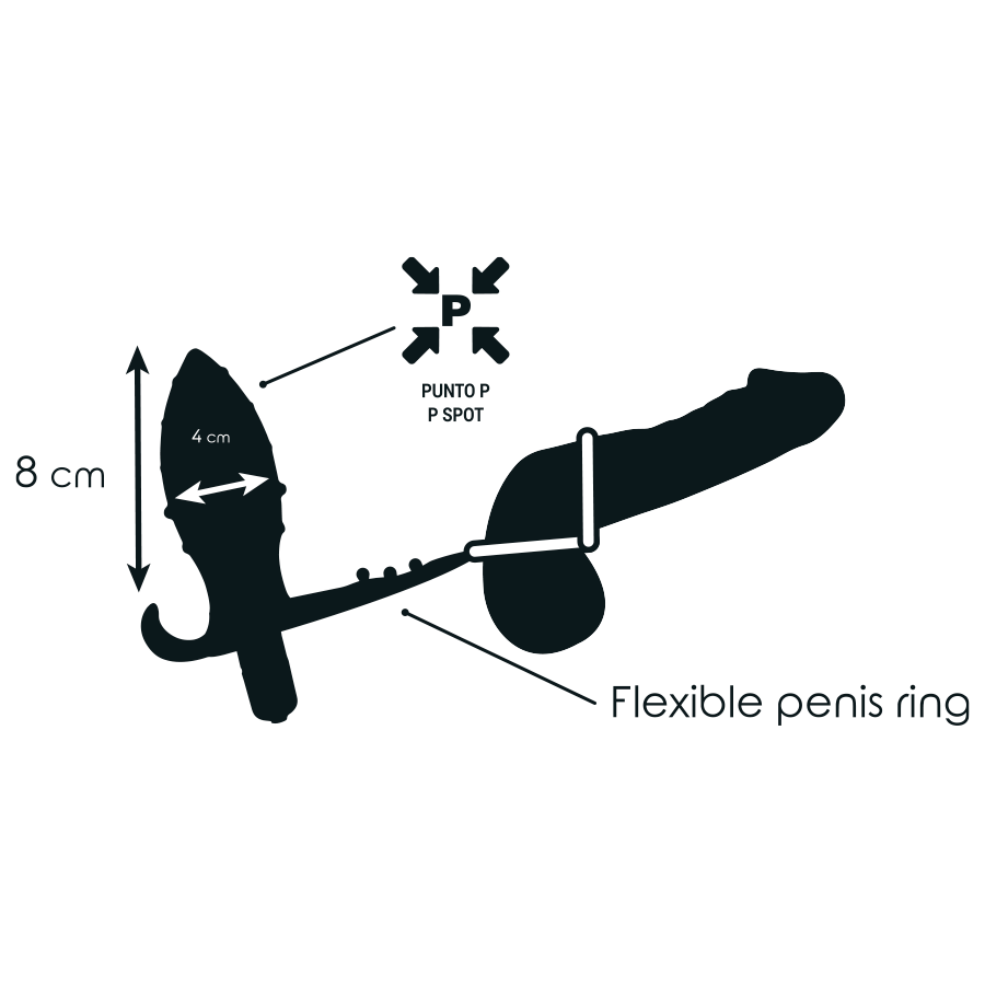 Addicted Toys Anal Plug With Double Black Ring | Niks.fi verkkokauppa