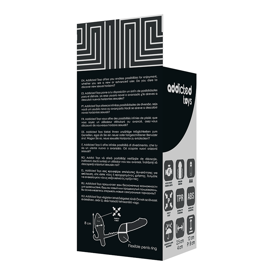 Addicted Toys Anal Plug With Double Black Ring | Niks.fi verkkokauppa
