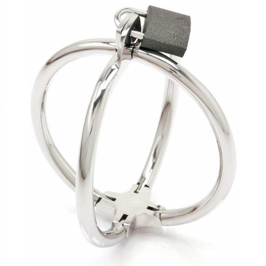 Criss Cross Handcuff Stainless Steel Restraints | Niks.fi verkkokauppa