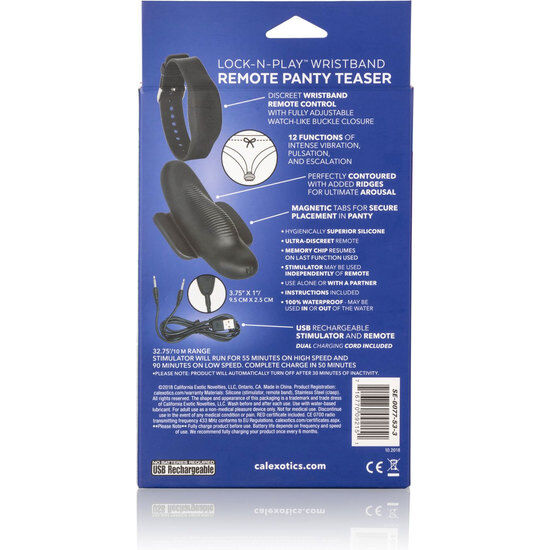Calexotics Wristband Remote Panty Teaser | Niks.fi verkkokauppa