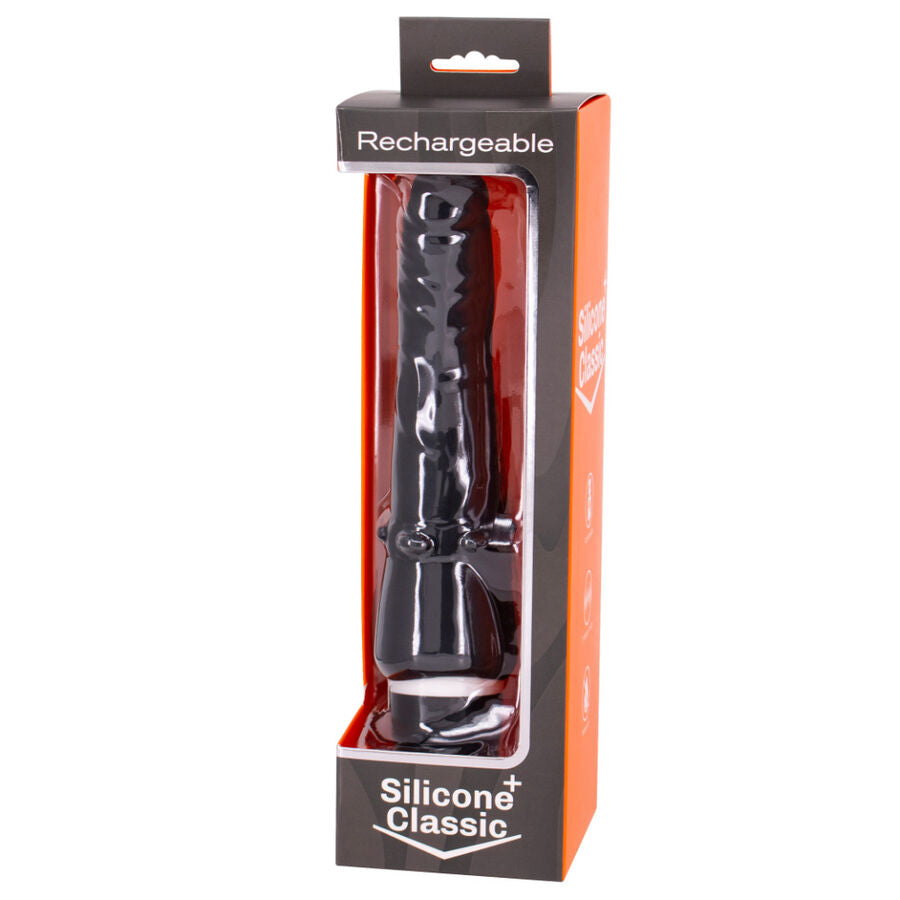 Seven Creations Black Rechargeable Vibrator 7V 20 Cm | Niks.fi verkkokauppa