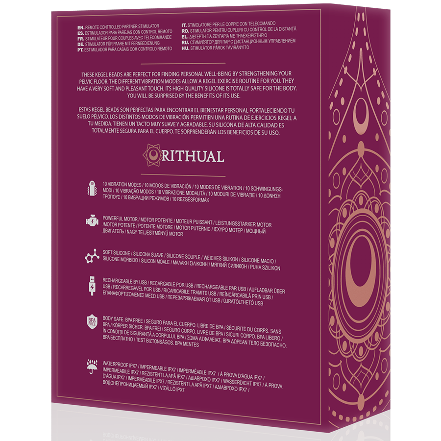 Rithual Nisha Rechargeable Vibrating Kegel Balls Orchid | Niks.fi verkkokauppa