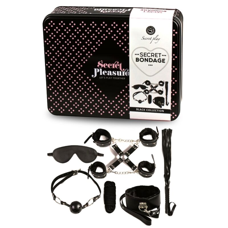 Secretplay Bdsm Set 8 Pcs Black | Niks.fi verkkokauppa