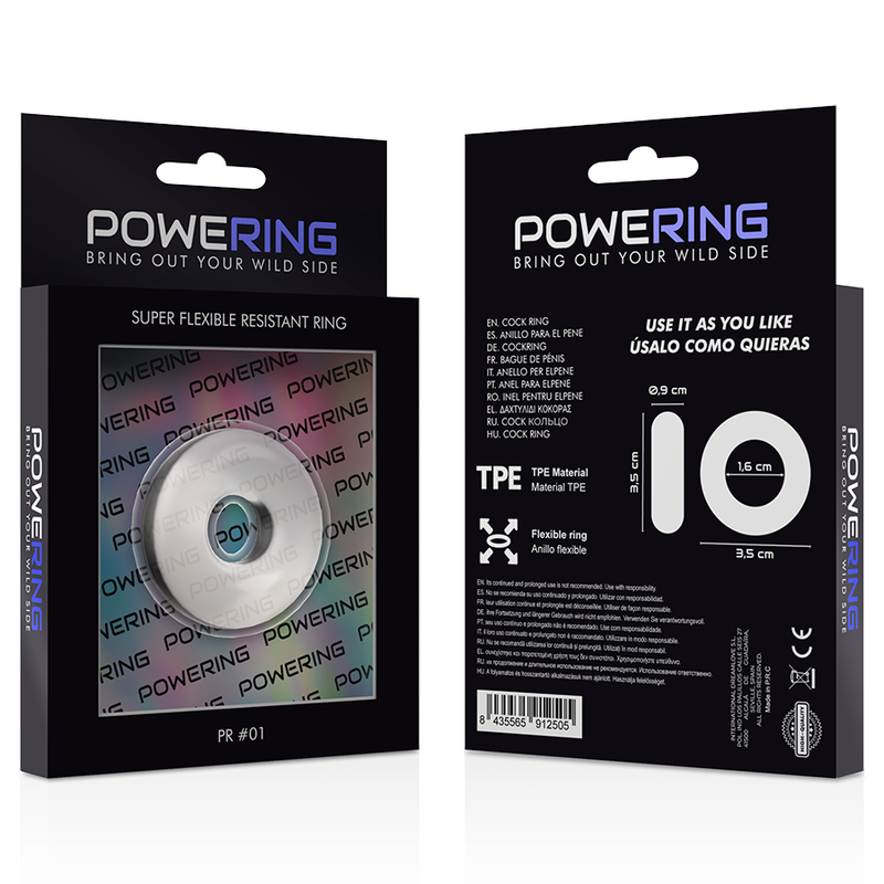 Powering Super Flexible And Resistant Penis Ring 3.5Cm Clear | Niks.fi verkkokauppa
