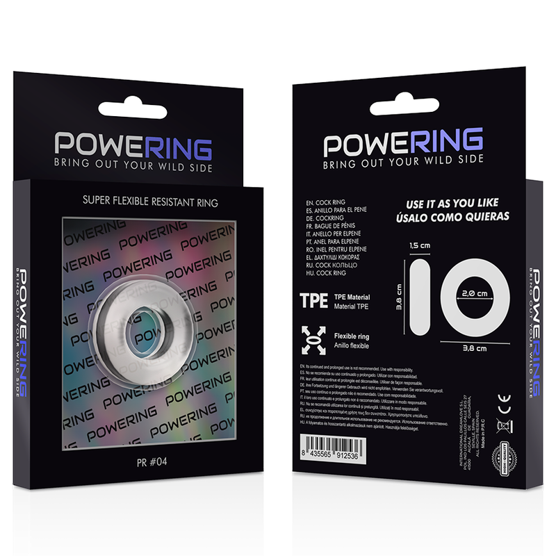 Powering Super Flexible And Resistant Penis Ring 3.8Cm Pr04 Clear | Niks.fi verkkokauppa