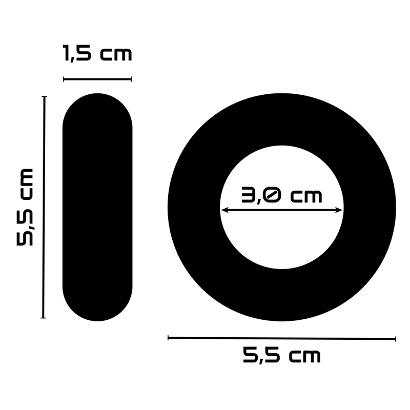 Powering Super Flexible And Resistant Penis Ring 5.5Cm Pr06 Black | Niks.fi verkkokauppa