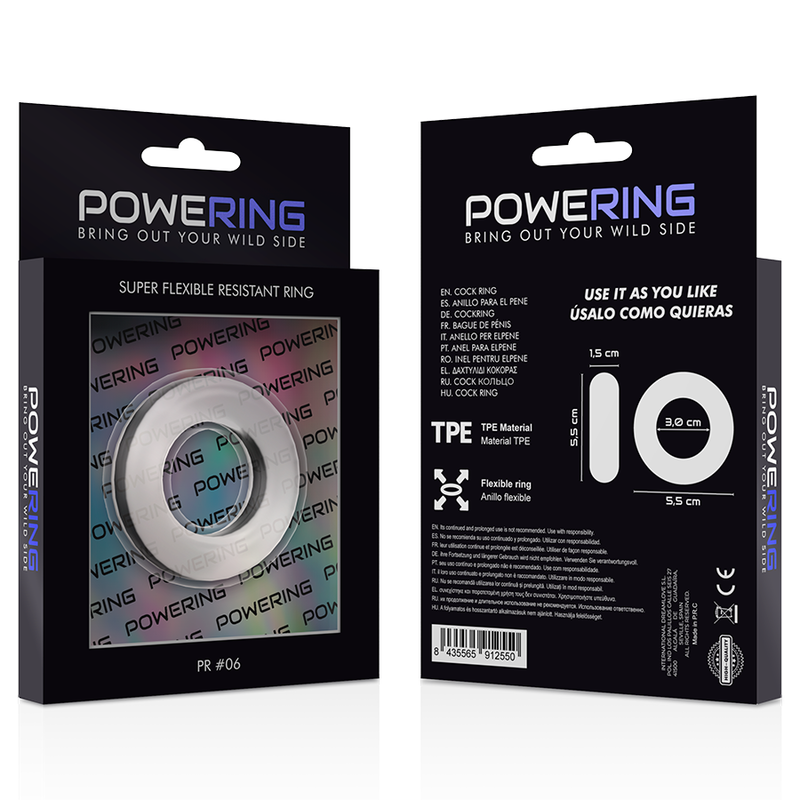Powering Super Flexible And Resistant Penis Ring 5.5Cm Pr06 Clear | Niks.fi verkkokauppa