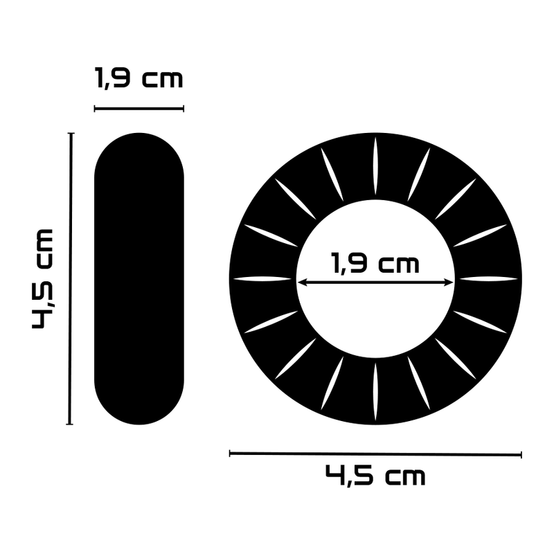 Powering Super Flexible And Resistant Penis Ring 4.5Cm Pr07 Black | Niks.fi verkkokauppa