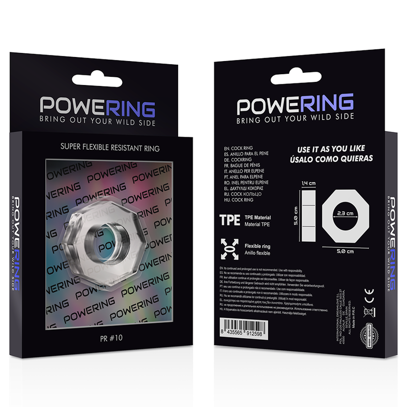 Powering Super Flexible And Resistant Penis Ring 5Cm Pr10 Clear | Niks.fi verkkokauppa
