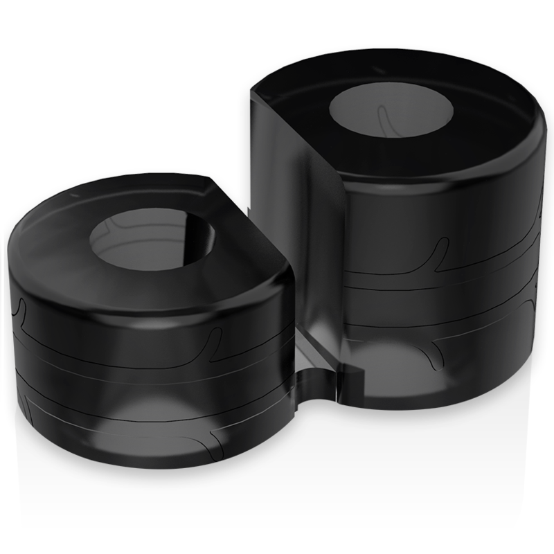 Powering Super Flexible And Resistant Double Penis Ring Pr09 Black | Niks.fi verkkokauppa