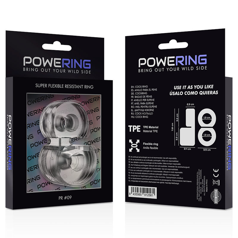 Powering Super Flexible And Resistant Double Penis Ring Pr09 Clear | Niks.fi verkkokauppa