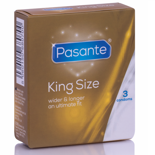 Pasante Condoms King Size 3 Units | Niks.fi verkkokauppa