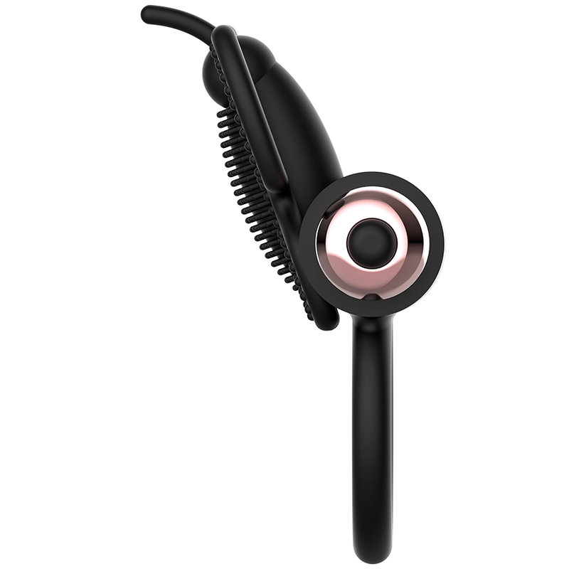 Coquette Toys Cock Ring Butterfly With Vibrator Black/ Gold | Niks.fi verkkokauppa