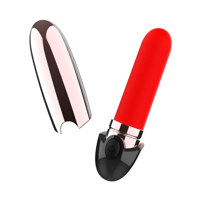 Coquette Toys Vibrator Rechargeable Lipstick Black/ Gold | Niks.fi verkkokauppa