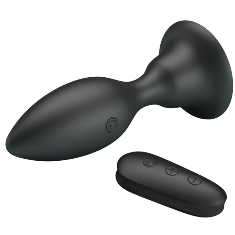 Mr Play Anal Plug With Vibration Black Remote Control | Niks.fi verkkokauppa