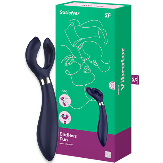 Satisfyer Endless Fun Multi Vibrator 3 Blue | Niks.fi verkkokauppa
