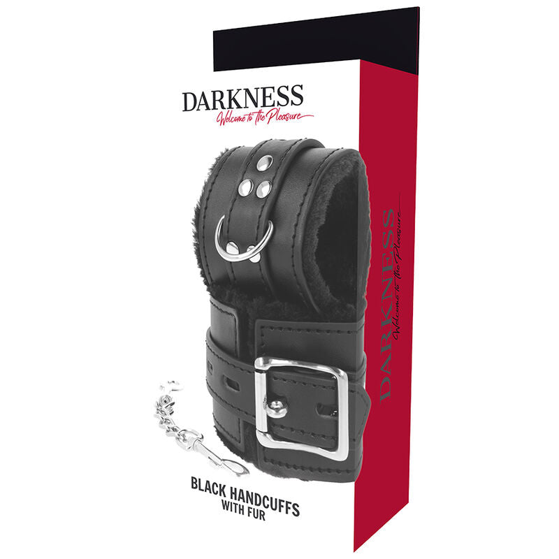 Darkness Black Lined Bdsm Handcuffs | Niks.fi verkkokauppa