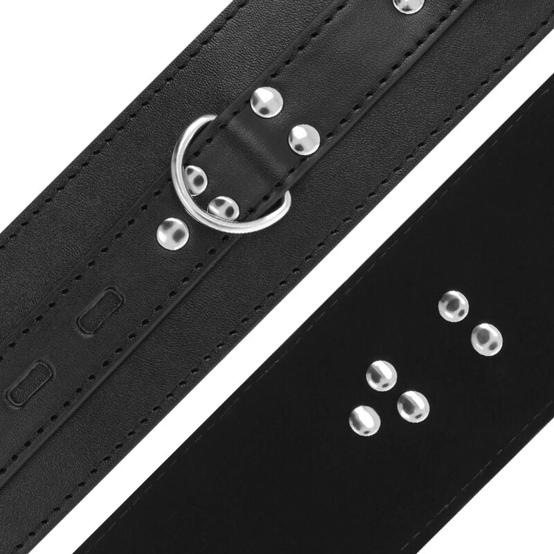 Darkness Black Leather Handcuffs | Niks.fi verkkokauppa