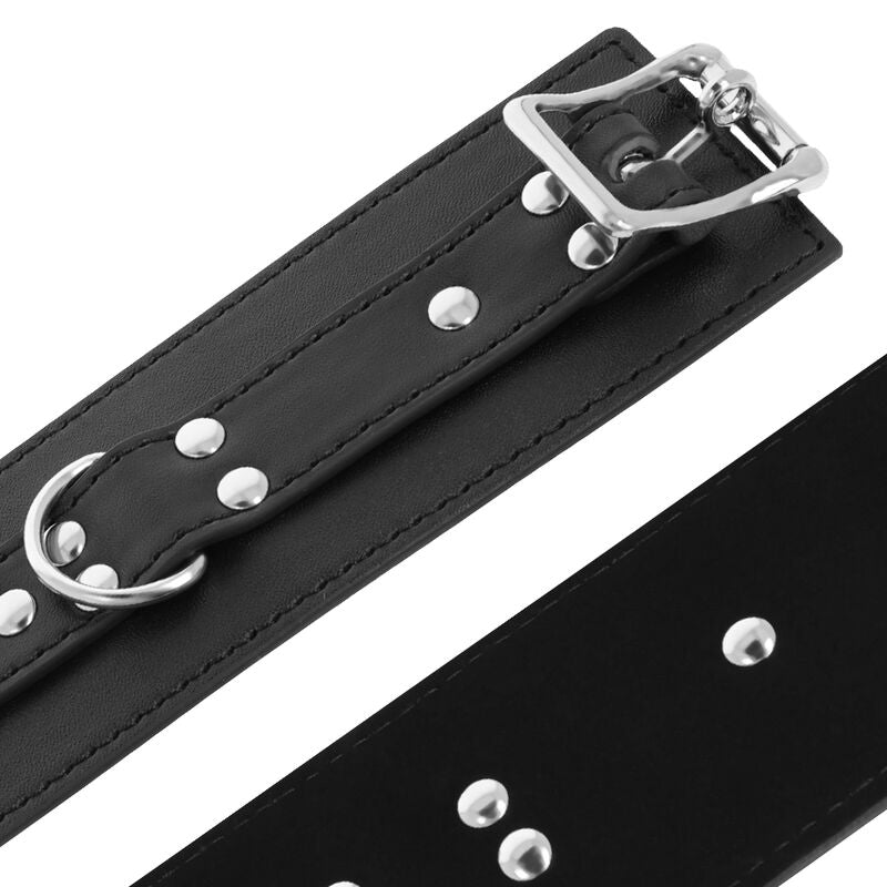 Darkness Black Leather Handcuffs | Niks.fi verkkokauppa