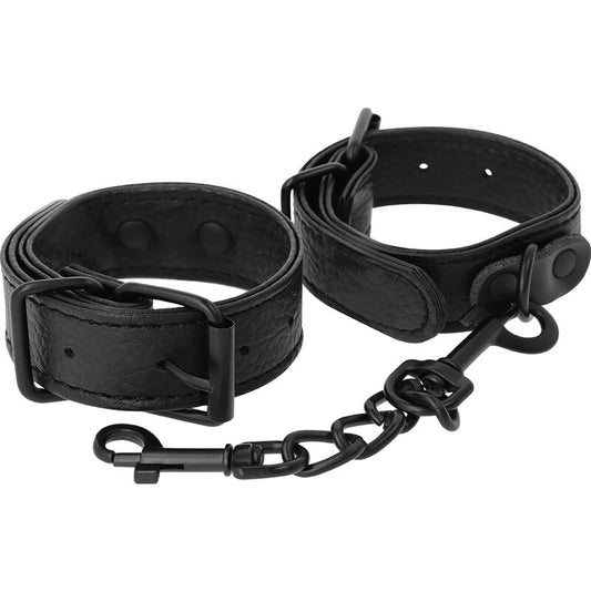 Darkness Wide Thin Textured Handcuffs | Niks.fi verkkokauppa