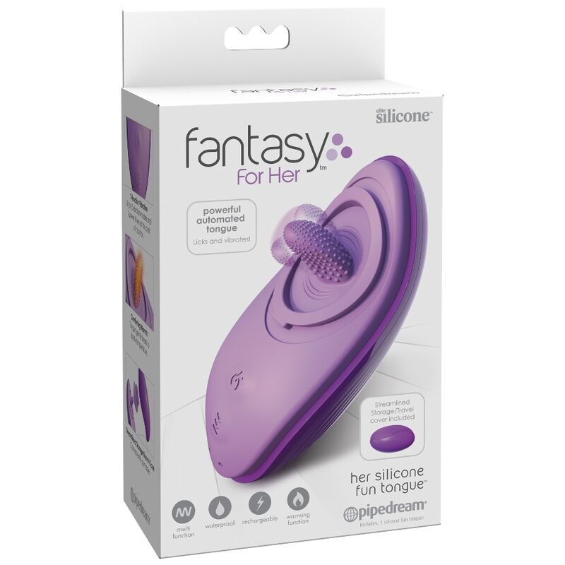 Fantasy For Her Her Silicone Fun Tongue Purple | Niks.fi verkkokauppa