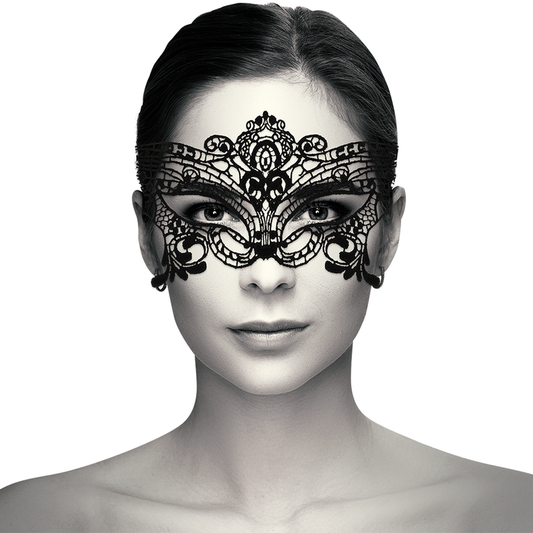 Coquette Chic Desire Wide Black Lace Mask | Niks.fi verkkokauppa