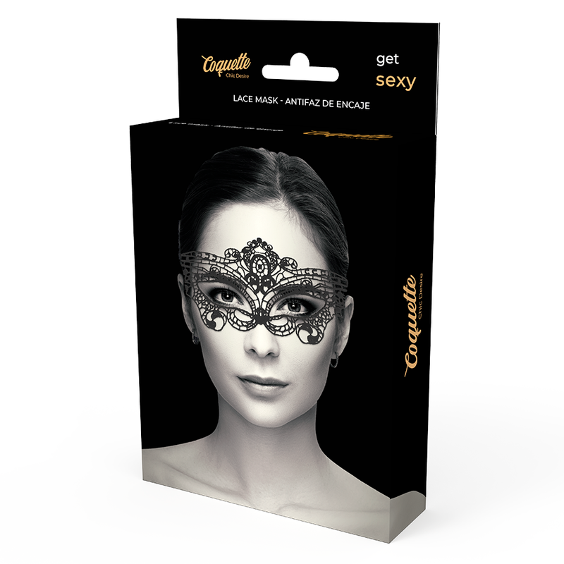 Coquette Chic Desire Fine Black Lace Mask | Niks.fi verkkokauppa