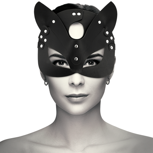 Coquette Chic Desire Vegan Leather Mask With Cat Ears | Niks.fi verkkokauppa