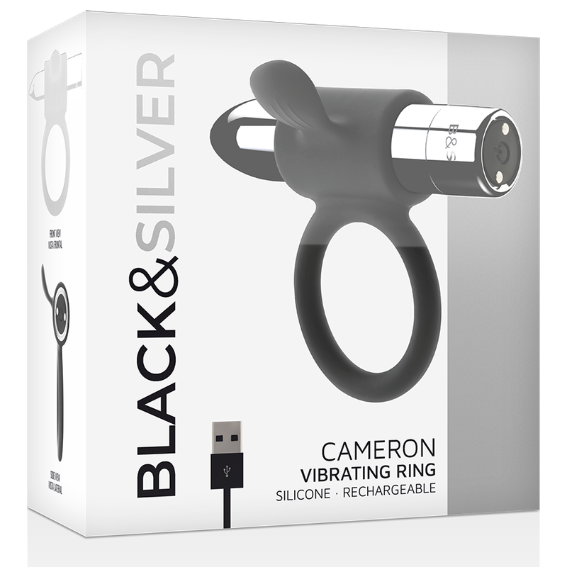 Black&Silver Cameron Rechargeable Ring Silver | Niks.fi verkkokauppa