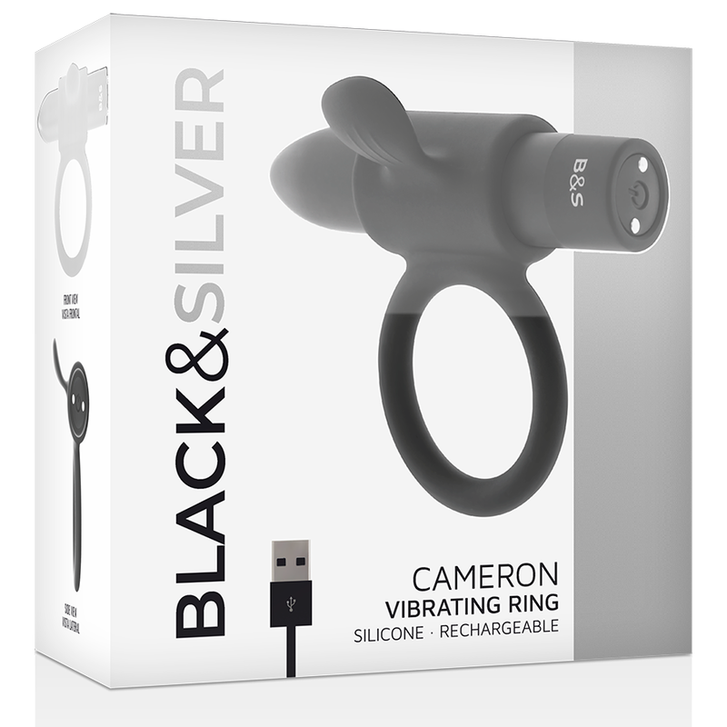 Black&Silver Cameron Black Rechargeable Ring | Niks.fi verkkokauppa