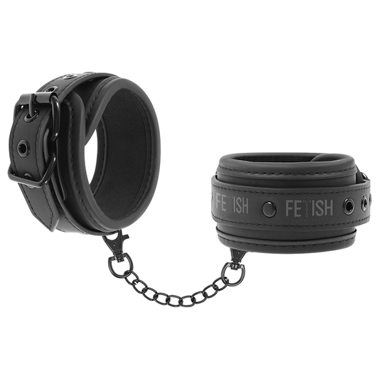 Fetish Submissive Vegan Leather Handcuffs With Noprene Lining | Niks.fi verkkokauppa