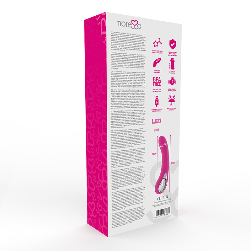 Moressa Nelson Premium Silicone Rechargeable | Niks.fi verkkokauppa