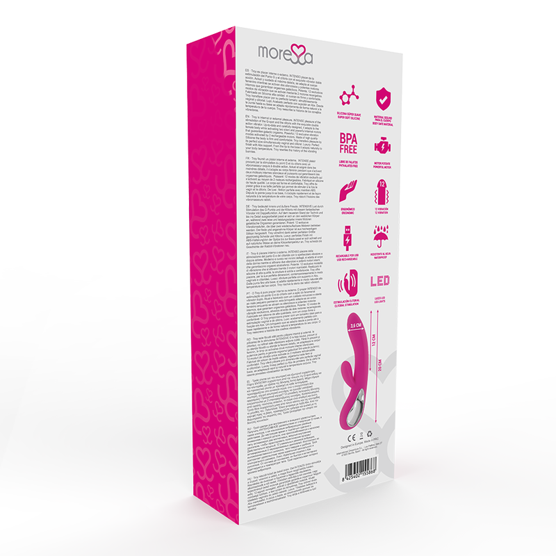 Moressa Troy Premium Silicone Rechargeable | Niks.fi verkkokauppa