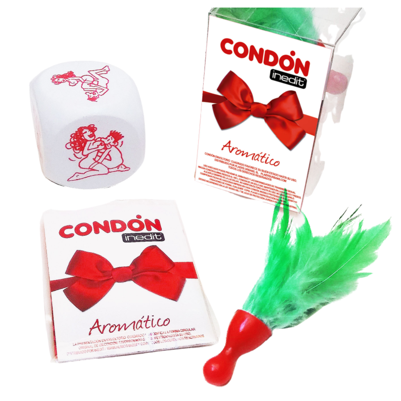 Inedit Bow Gift Box (Dice + Condom + Pen) | Niks.fi verkkokauppa