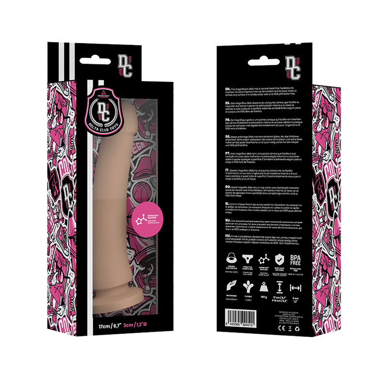 Delta Clubtoys Dildo Natural Medical Silicone 17 Cm -O3 Cm | Niks.fi verkkokauppa