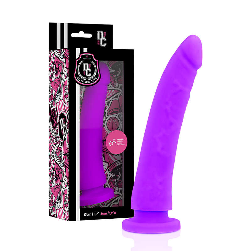 Delta Clubtoys Harness + Dong Purple Silicone 17 Cm -O3 Cm | Niks.fi verkkokauppa