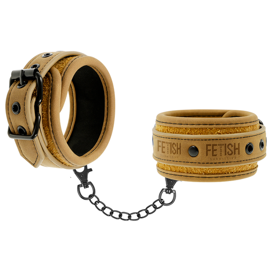 Fetish Submissive Origen Vegan Leather Handcuffs With Neoprene Lining | Niks.fi verkkokauppa