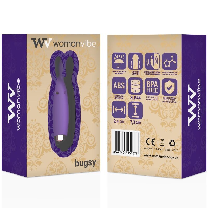Womanvibe Bugsy Silicone Rabbit Stimulator | Niks.fi verkkokauppa