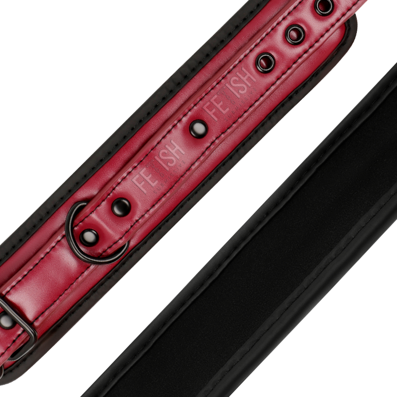 Fetish Submissive Dark Room Vegan Leather Ankle Handcuffs With Neoprene Lining | Niks.fi verkkokauppa