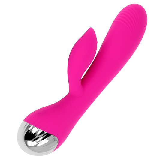 Ohmama Rechargeable Vibrator With Rabbit 10 Vibration Modes 19 Cm | Niks.fi verkkokauppa