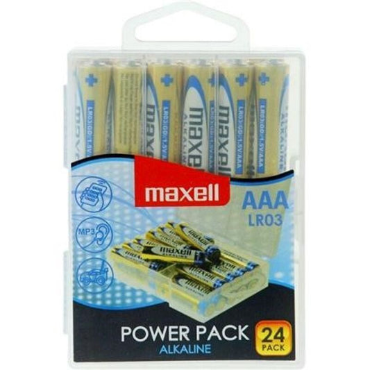 Maxell Alkaline Battery Aaa Lr03 Pack * 24 Batteries | Niks.fi verkkokauppa