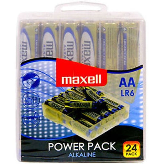 Maxell Alkaline Battery Aa Lr6 Pack * 24 Batteries | Niks.fi verkkokauppa