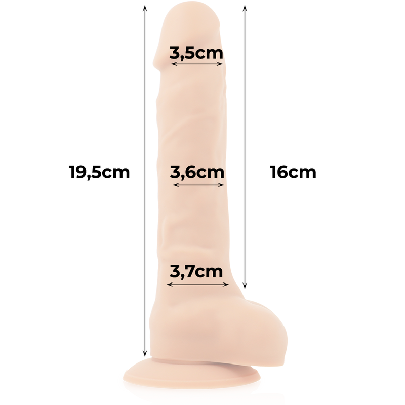 Cock Miller Harness + Silicone Density Articulable Cocksil 19.5 Cm | Niks.fi verkkokauppa