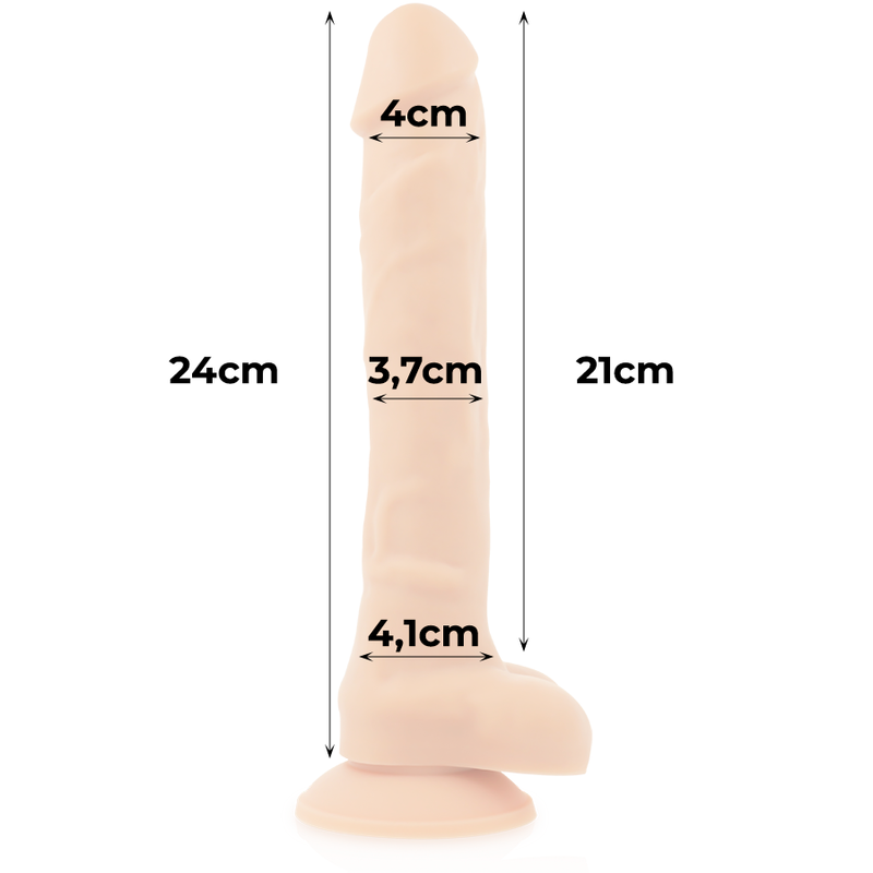 Cock Miller Harness + Silicone Density Articulable Cocksil 24 Cm | Niks.fi verkkokauppa
