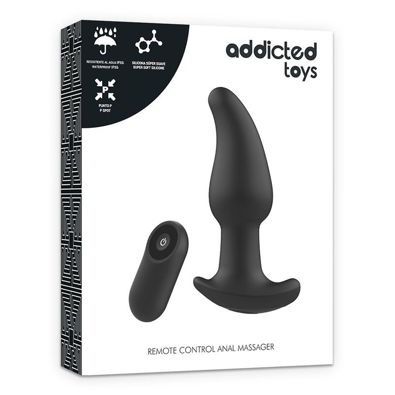 Addicted Toys Remote Control Plug Anal P-Spot Black Pointed | Niks.fi verkkokauppa