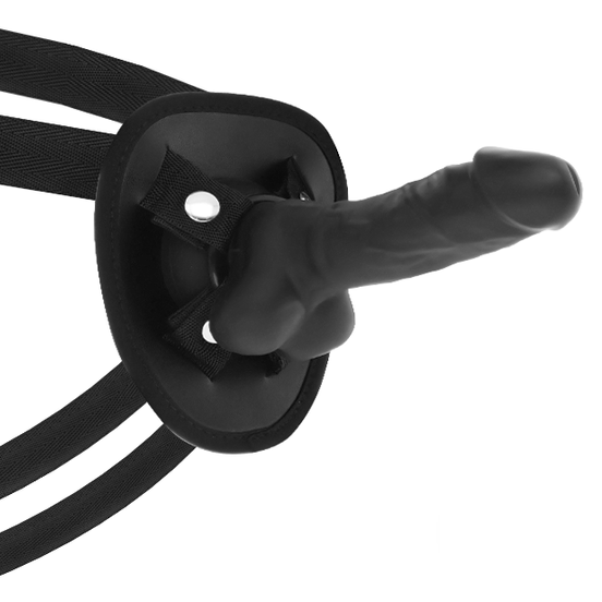 Cock Miller Harness + Silicone Density Cocksil Articulable Black 13 Cm | Niks.fi verkkokauppa