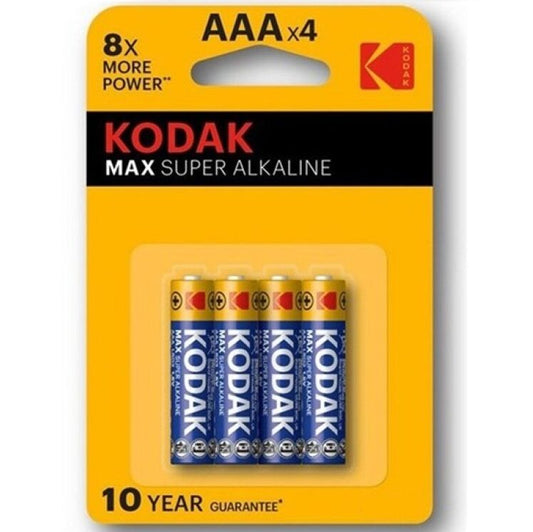 Kodak Max Super Alkaline Battery Aaa Lr03 Blister * 4 | Niks.fi verkkokauppa