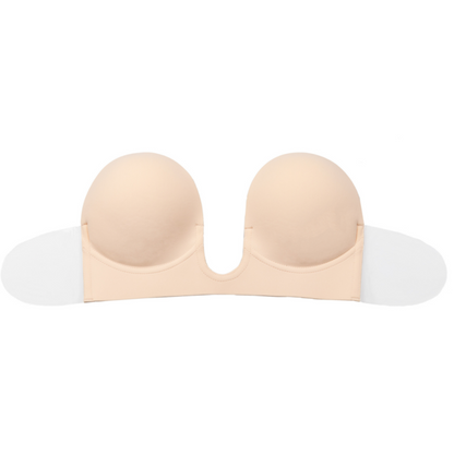 Bye-Bra Bra Without Handles Shape U Beige Cup D | Niks.fi verkkokauppa