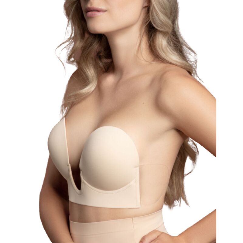 Bye-Bra Bra Without Handles Shape U Beige Cup E | Niks.fi verkkokauppa