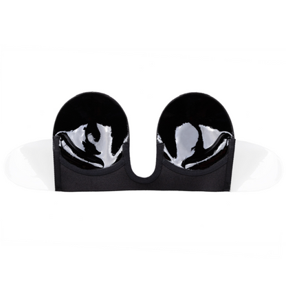 Bye-Bra Bra Without Handles Shape U Black Cup D | Niks.fi verkkokauppa
